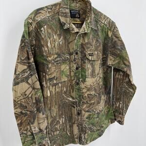 Rattlers Realtree Camo Button-Up Shirt - Men's Medium - USA Made